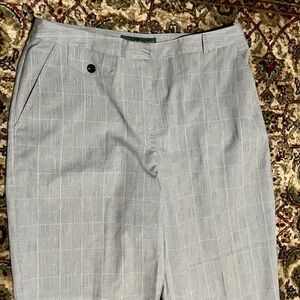 Harve Benard Trousers Black and White Plaid Size 10 Ankle